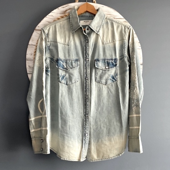 One Teaspoon Wolfgang Western Denim Shirt - Picture 16 of 16